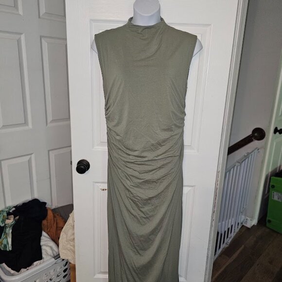 Abercrombie & Fitch Dresses & Skirts - NWOT XXL The A&F Paloma Maxi Dress - Frosty Olive Modal